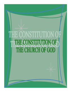Constitution of the Church of God