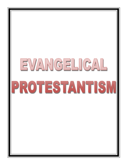 Evangelical Protestantism
