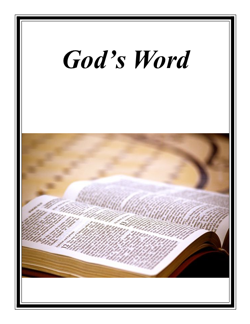 La parole de Dieu