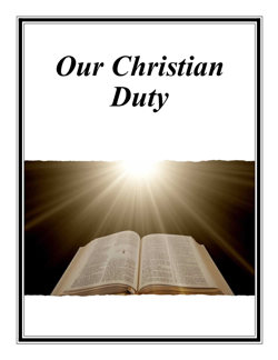 Our Christian Duty