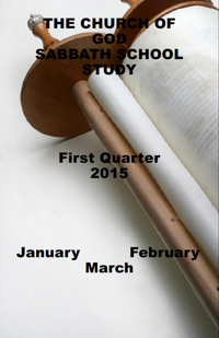 Church of God first quarter 2015 lesson book cover