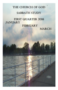 Adult lessons for first quarter 2016
